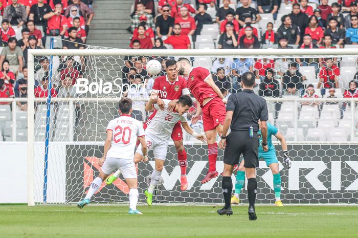 Pertandingan semifinal Piala AFF 2023 antara timnas Indonesia vs Vietnam di Stadion Utama Gelora Bung Karno, Senayan, Jakarta, Jumat (6/1/2023).