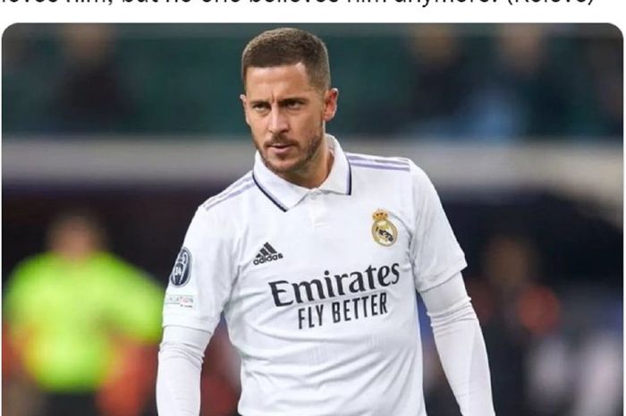 Winger Real Madrid, Eden Hazard, disebut oleh eks rekan setimnya sebagai pemain termalas dan paling doyan makan.