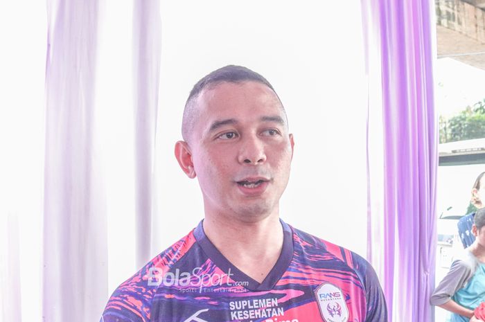 Presiden RANS Nusantara FC, Roofi Ardian, saat ditemui awak media di kawasan Andara, Jakarta,  12 Januari 2023.