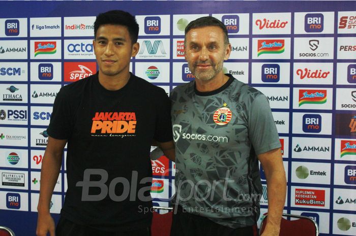 Pelatih Persija Jakarta, Thomas Doll, dan Hanif Sjahbandi