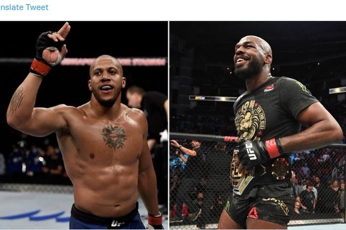 Ciryl Gane (kiri) mengakui kehebatan Jon Jones (kanan) dan menyebut duel di UFC 285 sebagai yang terakbar dalam kariernya