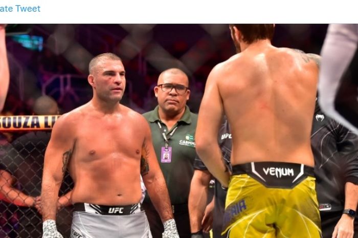 Momen duel Ihor Potieria melawan Mauricio Rua pada UFC 283.