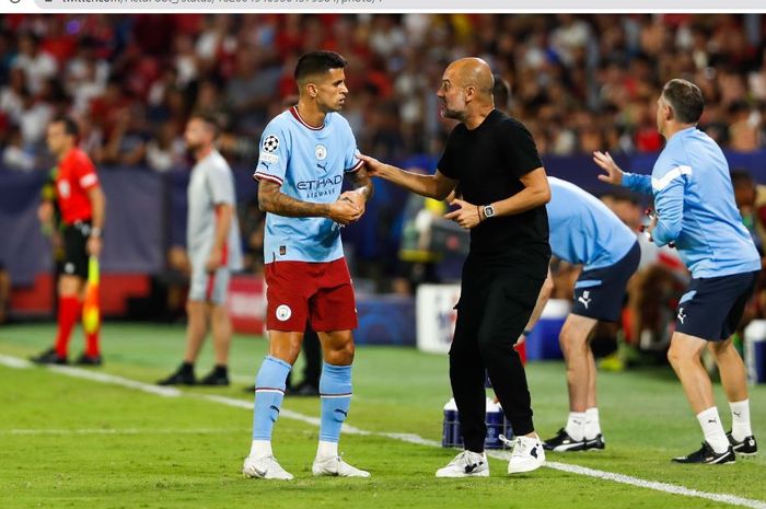 Pelatih Bayern Muenchen mengatakan debut cemerlang Joao Cancelo adalah karena jasa Pep Guardiola. 