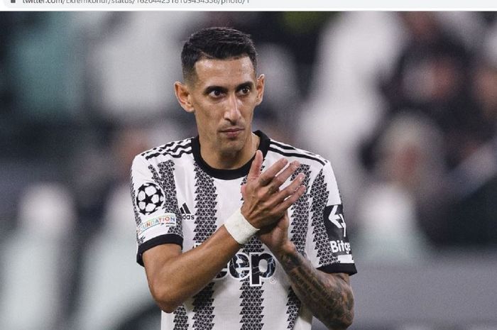 Winger Juventus, Angel Di Maria, akan habis kontrak di akhir musim 2022-2023 dan nasibnya belum jelas akan diperpanjang atau tidak oleh I Bianconeri.