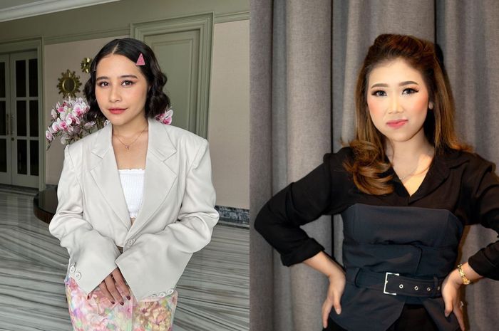 Kolase foto Prilly Latuconsina dan Kiky Saputri