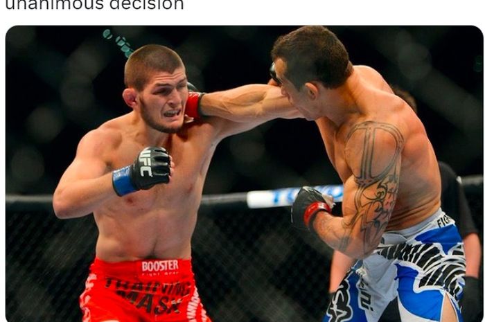 Momen duel kontroversial Khabib Nurmagomedov vs Gleison Tibau yang dijadikan contoh oleh legenda UFC, Georges St-Pierre dalam memberikan saran pada rekan latihan Jeka Saragih, Paddy Pimblett.