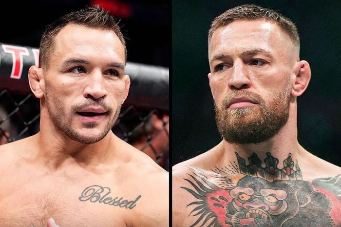 Michael Chandler (kiri) akan menjadi petarung yang menyambut Conor McGregor saat melakukan comeback ke oktagon UFC.