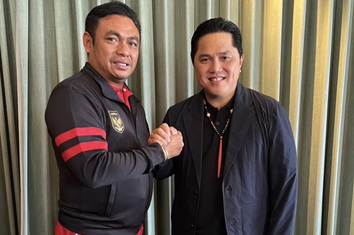 Wakil CEO Kalteng Putra Rahmat Nasution Hamka berfoto bersama Erick Thohir di Bali