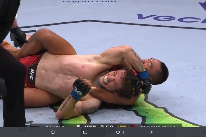 Petarung Australia, Josh Culibao, mengalahkan Melsik Baghdasaryan dengan kuncian di UFC 284 pada Minggu (12/2/2023) WIB