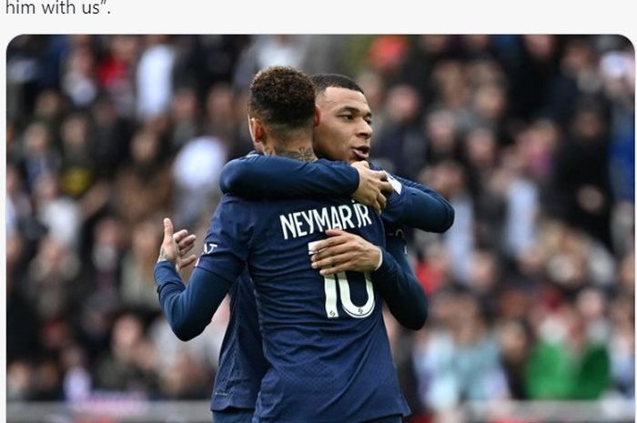 Dua pemain bintang PSG, Kylian Mbappe dan Neymar (10), disebut membuat ruang ganti timnya jadi toksik