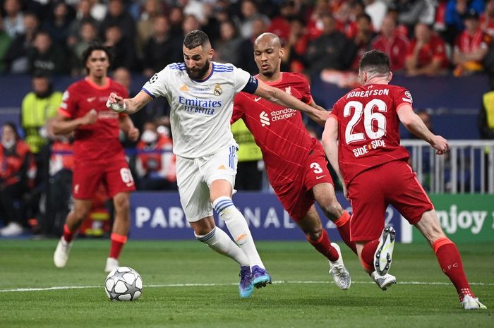 Laga Liverpool vs Real Madrid tersaji dalam jadwal Liga Champions 2022-2023 pekan ini.