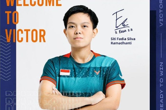 Pebulu tangkis ganda putri Indonesia, Siti Fadia Silva Ramadhanti beralih ke sponsor Victor, mulai 1 Maret 2023.