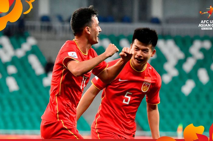 China Kalahkan Arab Saudi 2-0 di Milliy Stadium, Tashkent, dalam matchday kedua grup D Piala Asia U-20 2023, Senin (6/3/2023).