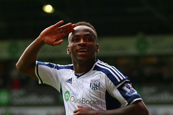 Penyerang timnas Burundi, Saido Berahinno saat membela West Bromwich Albion.