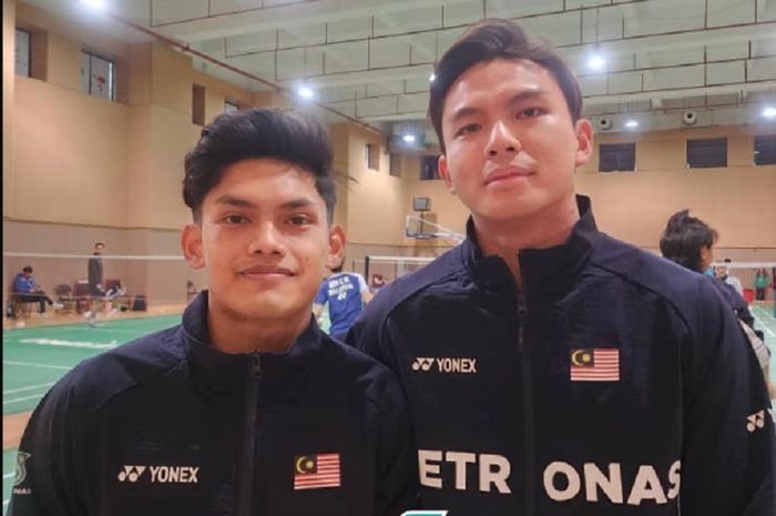 Ganda putra racikan baru Malaysia, Nur Izzuddin (kanan) dan Mohd Haikal gagal juara di China Masters 2023, Minggu (19/3/2023).