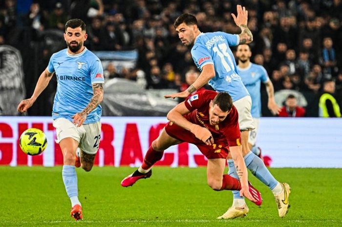 Duel AS Roma vs Laizo pada lanjutan Liga Italia 2022-2023.