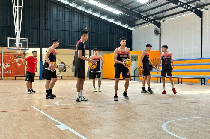 Suasana latihan timnas 3x3 Indonesia jelang FIBA 3x3 Asia Cup 2023.