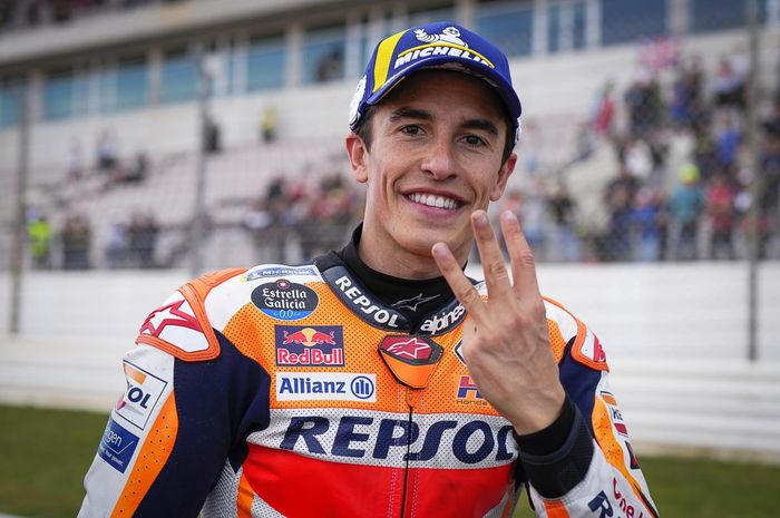 Pembalap Repsol Honda, Marc Marquez sudah tiga musim tak menjuarai kelas utama MotoGP