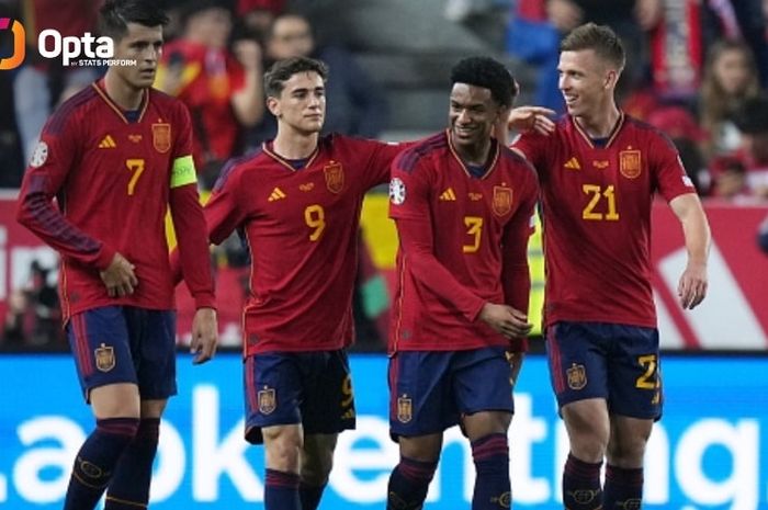 Timnas Spanyol hancurkan Norwegia di Kualifikasi Euro 2024 (25/3/2023).