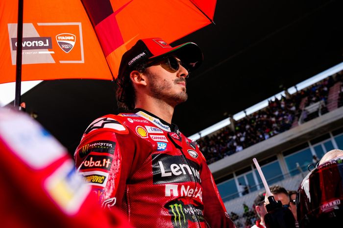 Pembalap tim Ducati Lenovo, Francesco Bagnaia pada MotoGP Portugal 2023 di Sirkuit Internasional Algarve Portugal, 24-26 Maret 2023