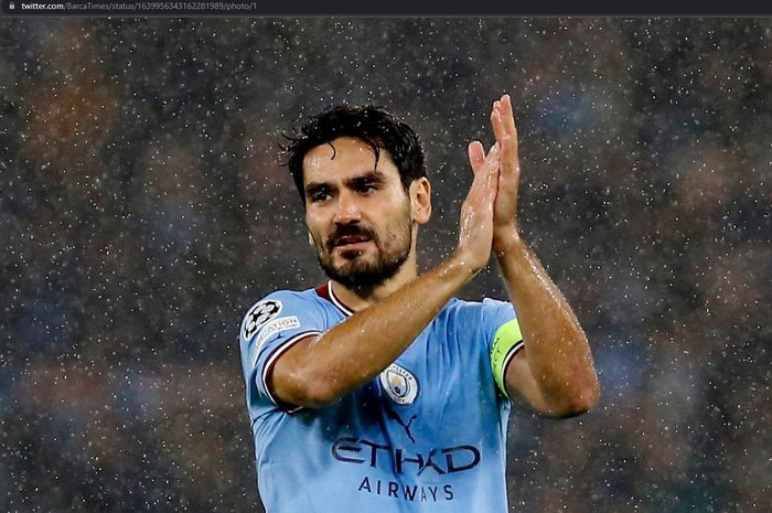 Barcelona beralih mengincar Ilkay Guendogan dari Manchester City karena akan berstatus bebas transfer di musim panas 2023.