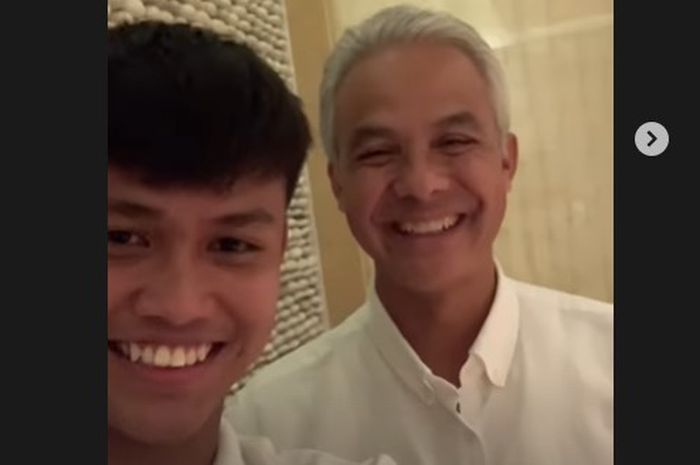 Hokky Caraka saat ditemui Ganjar Pranowo pasca huru-hara Piala Dunia U-20 2023 (4/4/2023).