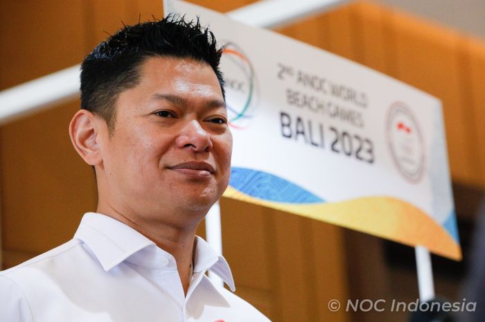 Ketua NOC Indonesia, Raja Sapta Oktohari pastikan 69 negara hadir pada CdM ANOC World Beach Games 2023 di Bali, 28 April - 1 Mei. Tak ada Israel.