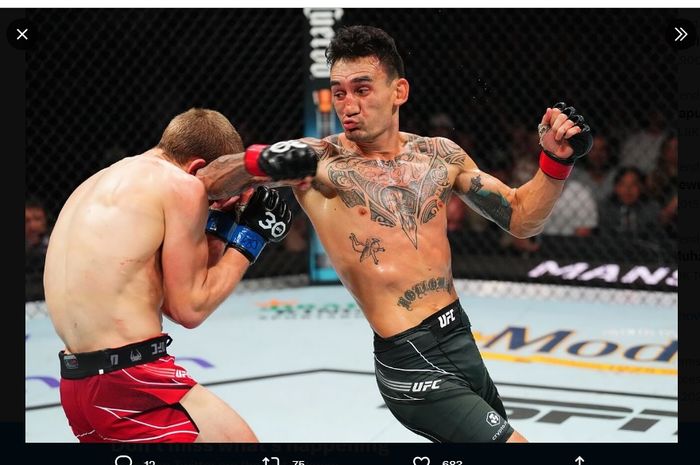 Si Manusia Senapan Mesin, Max Holloway (kanan) janji membuat orang-orang kaget pada UFC 300 yang mana dia tampil di kelasnya Islam Makhachev.