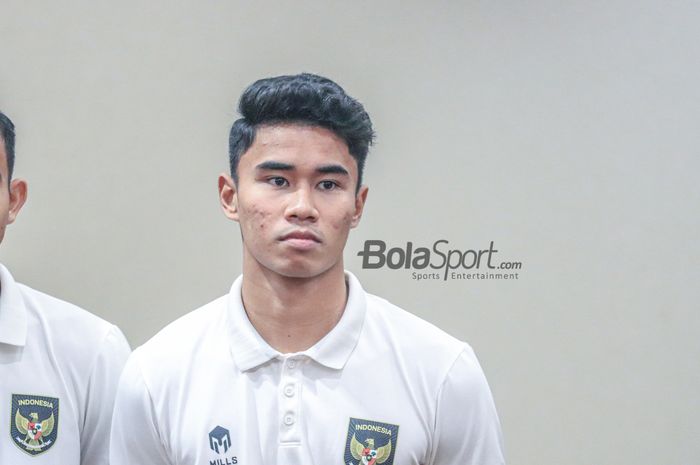 Bek timnas U-22 Indonesia, Muhammad Ferarri, saat ditemui di Hotel Sultan, Senayan, Jakarta, Jumat (21/4/2023) sore.