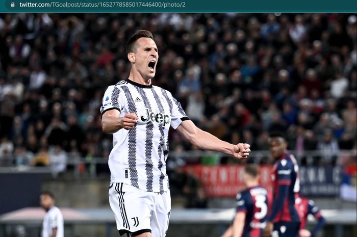 Penyerang Juventus, Arkadiusz Milik, menjadi penyelamat bagi timnya dalam hasil seri 1-1 melawan Bologna pada lanjutan Liga Italia 2022-2023.