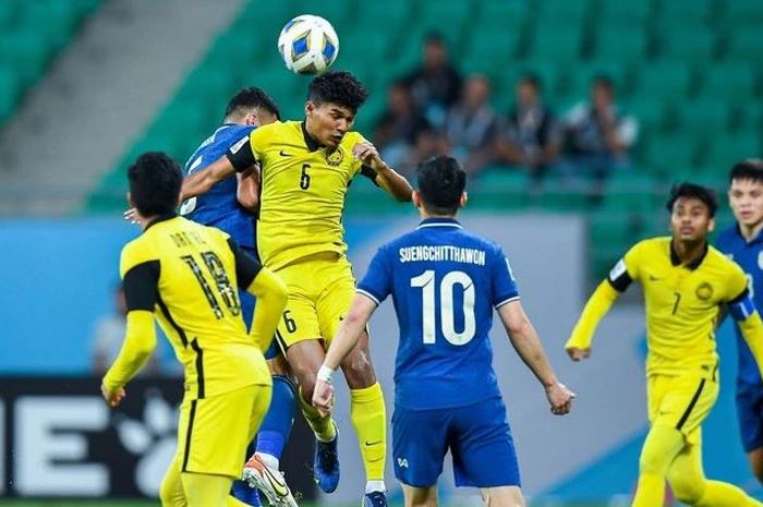 Duel Timnas U-22 Malaysia versus Timnas U-22 Thailand.