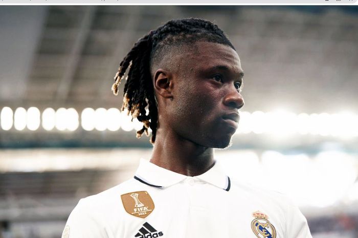 Gelandang bertahan Real Madrid, Eduardo Camavinga.