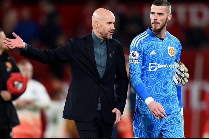 Erik ten Hag tetap percaya David de Gea setelah melakukan kesalahan dalam duel Manchester United di kandang West Ham pada pekan 35 Liga Inggris 2022-2023.