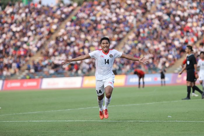 Penyerang timnas U-22 Indonesia, Fajar Fathur Rahman.