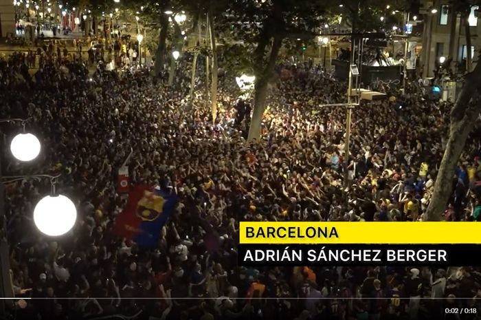 Vinicius Junior lagi-lagi menjadi korban dalam perayaan juara Barcelona yang diwarnai chant tidak pantas oleh para pendukung Blaugrana.