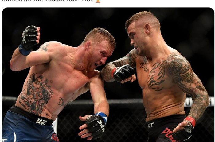 Peng-KO Conor McGregor, Dustin Poirier diprediksi bakal kalah dari musuh terakhir Khabib Nurmagomedov, Justin Gaethje pada UFC 291.
