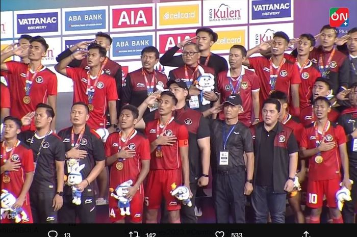 Timnas U-22 Indonesia meraih medali emas SEA Games 2023 lewat pertarungan 120 menit melawan Thailand di final.