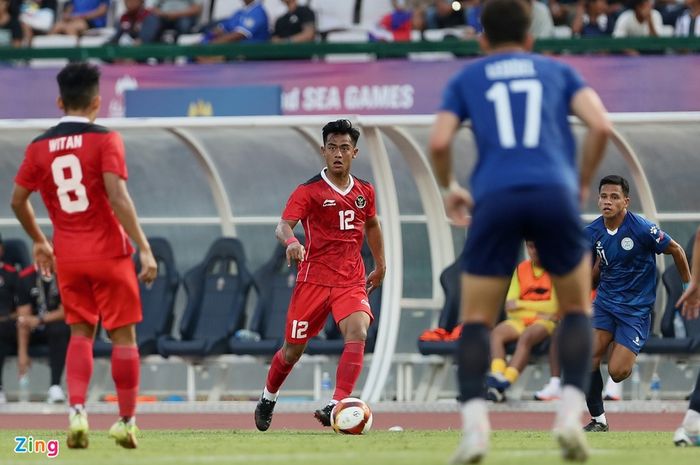 Bek kiri Timnas U-22 Indonesia, Pratama Arhan.