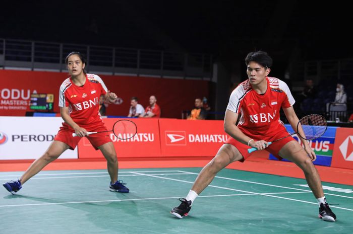 Pasangan ganda campuran, Adnan Maulana/Nita Violina Marwah, pada babak pertama Malaysia Masters 2023 di Axiata Arena, Kuala Lumpur, Selasa, 23 Mei 2023