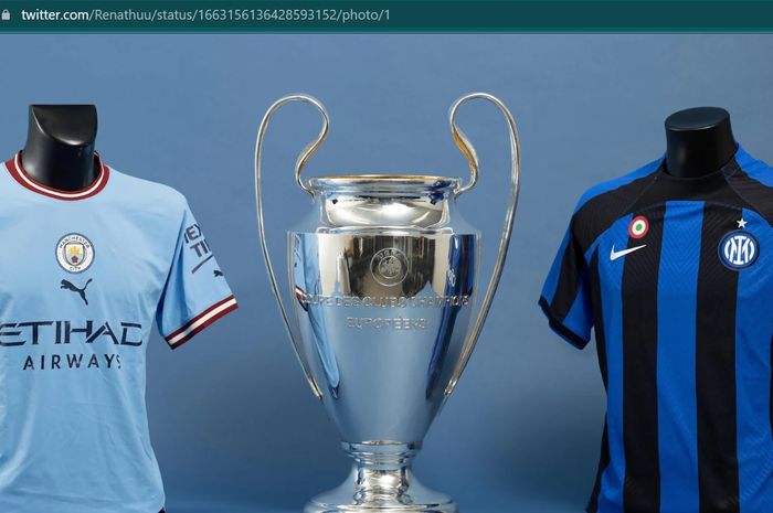 Manchester City dan Inter Milan bakal saling bentrok di partai puncak Liga Champions 2022-2023.