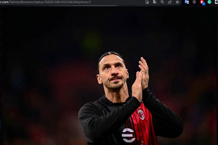 Zlatan Ibrahimovic dipastikan akan meninggalkan AC Milan pada akhir musim 2022-2023 ini.