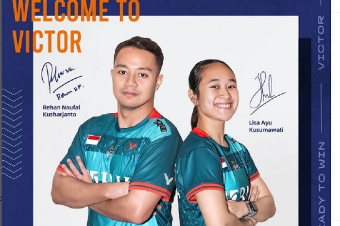 Ganda campuran Indonesia, Rehan Naufal Kusharjanto/Lisa Ayu Kusumawati resmi pindah ke sponsor baru, Victor.