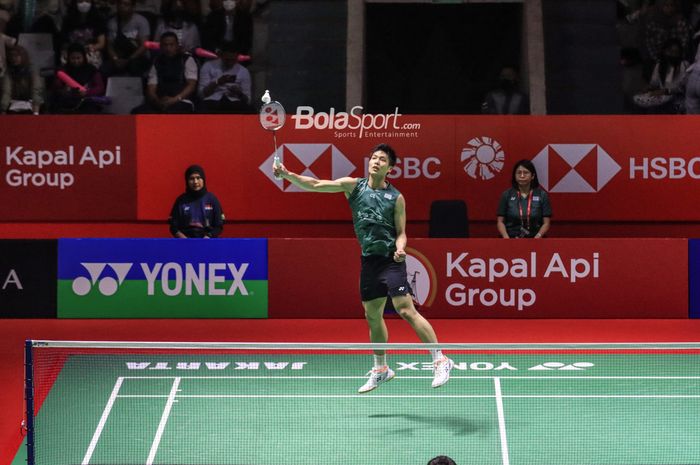 Atlet bulu tangkis tunggal putra China Teipei, Chou Tien Chen, gagal melaju ke babak kedua Syed Modi International 2023