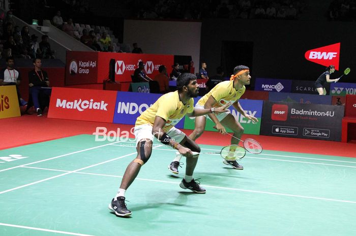 Thailand Open 2024 diwarnai momen Satwiksairaj Rankireddy/Chirag Shetty mengalahkan pasangan Ming Che Lu/Tang Kai Wei yang sebelumnya jadi mimpi buruk ganda Indonesia, Sabar Karyaman Gutama/Moh Reza Pahlevi Isfahani.