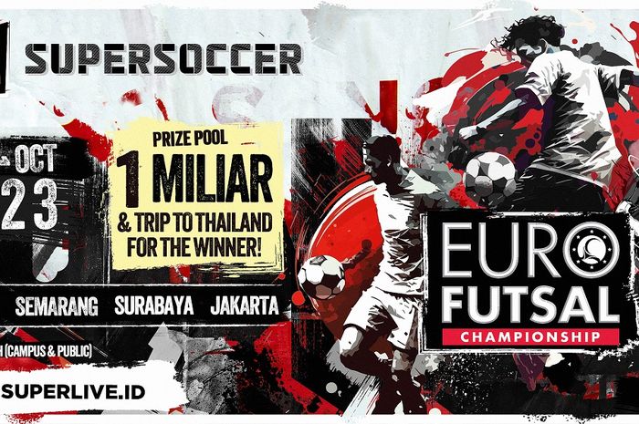 Turnamen futsal berskala nasional SuperSoccer 'Euro Futsal Championship 2023' siap terselenggara kembali.