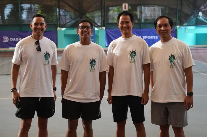 Dash Tennis Tournament yang diselenggarakan di Lapangan Tenis Bulungan, kawasan Jakarta Selatan, Minggu (18/06/2023)