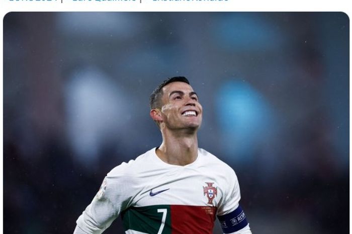 Pemain bintang timnas Portugal, Cristiao Ronaldo.