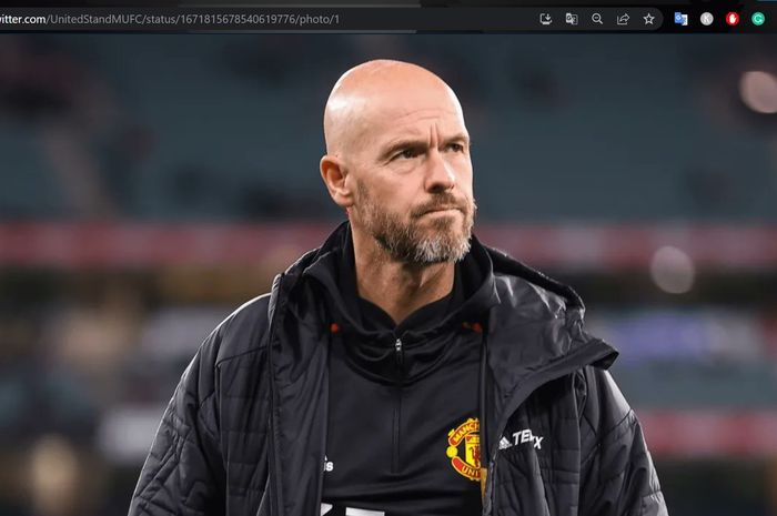 Pelatih Manchester United, Erik ten Hag.