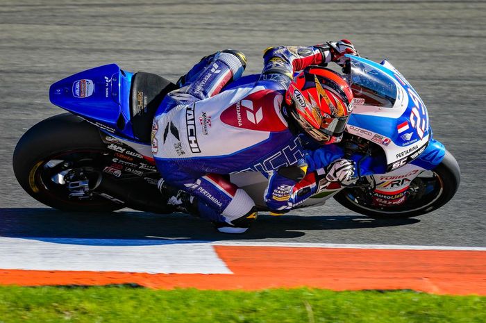 Pertamina Mandalika SAG hanya bisa menurunkan satu pembalap saja yakni Taiga Hada pada sesi kualifikasi Moto2 Belanda 2023.