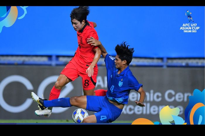 Timnas U-17 Korea Selatan memastikan diri lolos ke Piala Dunia U-17 2023 usai mengalahkan Thailand 4-1 pada babak perempatfinal Piala Asia U-17 2023.